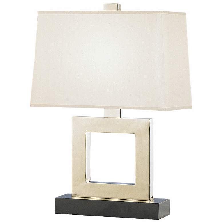 Image 2 Robert Abbey Duncan 20 3/4" High Silver Square Accent Table Lamp