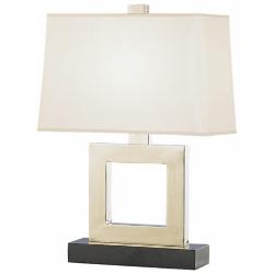 Robert Abbey Duncan 20 3/4&quot; High Silver Square Accent Table Lamp