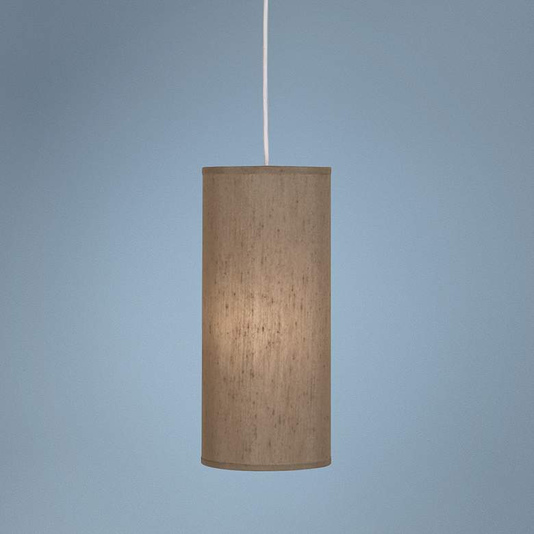 Image 1 Robert Abbey Elena 6" Wide Mushroom Shade Mini Pendant