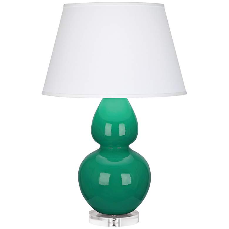 Image 1 Robert Abbey Emerald Double Gourd Ceramic Table Lamp