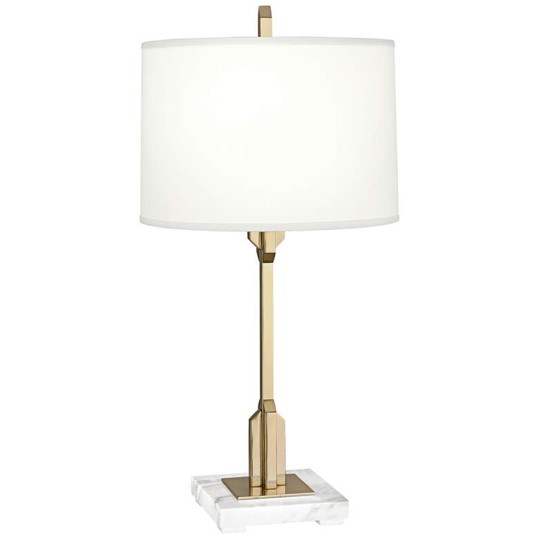 Image 1 Robert Abbey Empire Modern Brass Accent Table Lamp