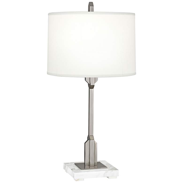 Image 1 Robert Abbey Empire Polished Nickel Accent Table Lamp