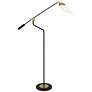 2_Robert Abbey Ferdinand 85 3/4" Black and Brass Adjustable Floor Lamp
