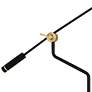 4_Robert Abbey Ferdinand 85 3/4" Black and Brass Adjustable Floor Lamp more views