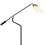 5_Robert Abbey Ferdinand 85 3/4" Black and Brass Adjustable Floor Lamp more views