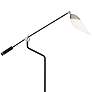 Robert Abbey Ferdinand 85 3/4" Black and Nickel Adjustable Floor Lamp