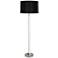 Robert Abbey Fineas 65 3/4" Black and Nickel Floor Lamp