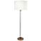 Robert Abbey Fineas 65 3/4" White and Aged Brass Floor Lamp