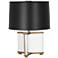 Robert Abbey Fineas Aged Brass/Opaque Black Accent Lamp