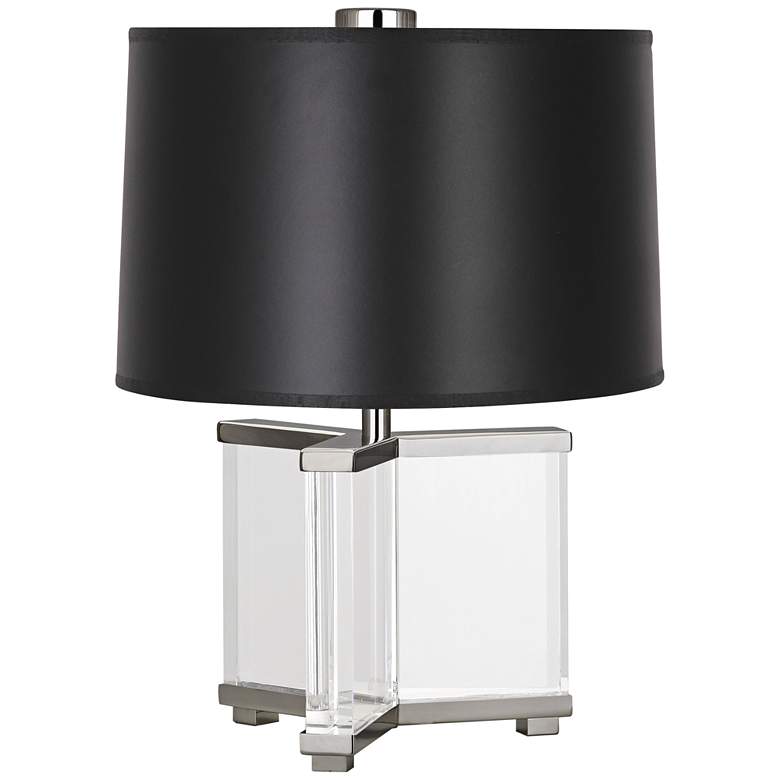 Image 1 Robert Abbey Fineas Polished Nickel/Opaque Black Accent Lamp