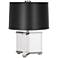 Robert Abbey Fineas Polished Nickel/Opaque Black Accent Lamp