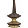 Robert Abbey Fletcher 34 1/2" Modern Dark Walnut Warm Brass Table Lamp