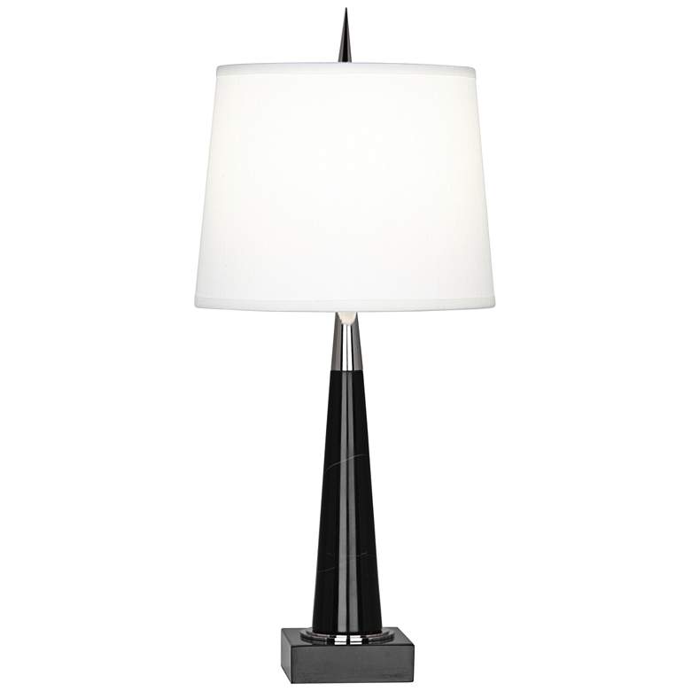 Image 1 Robert Abbey Florence Black Marble Accent Table Lamp