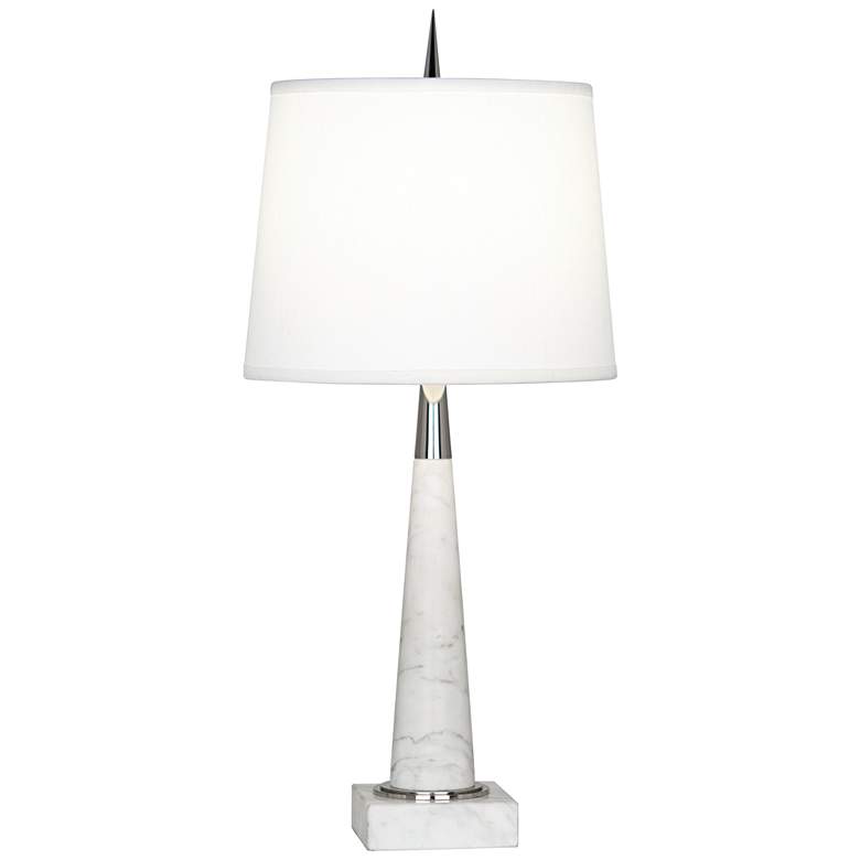 Image 1 Robert Abbey Florence Carrara Marble Accent Table Lamp