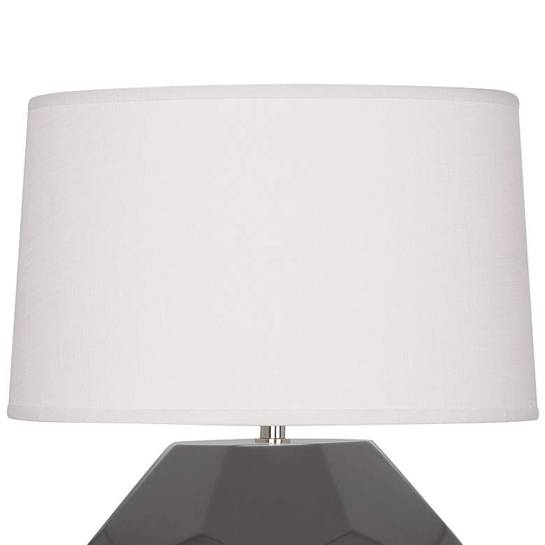 Image 2 Robert Abbey Franklin 23 1/2" Matte Black Ash Ceramic Table Lamp more views