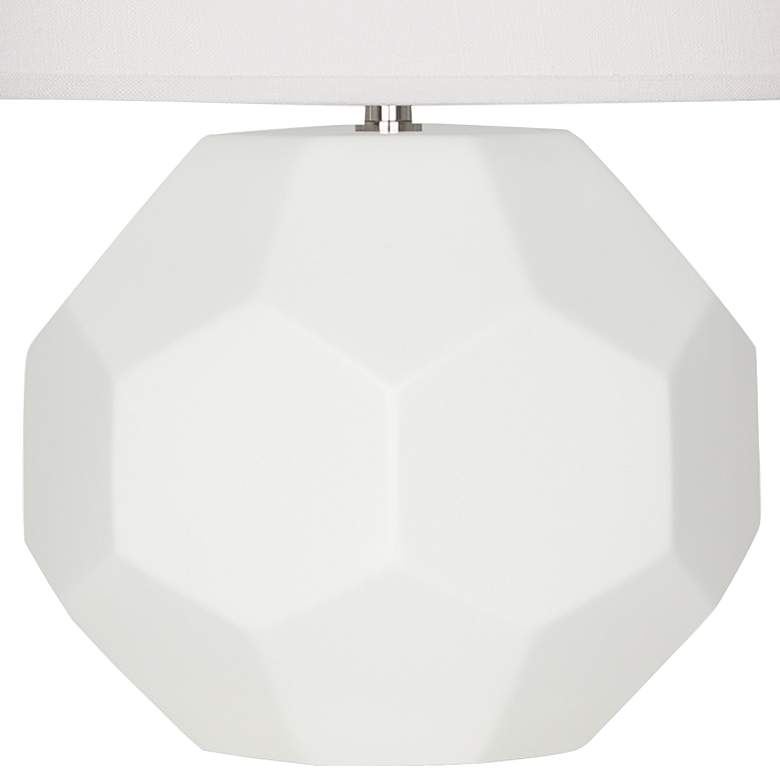 Image 3 Robert Abbey Franklin 23 1/2" Matte Lily White Ceramic Accent Lamp more views