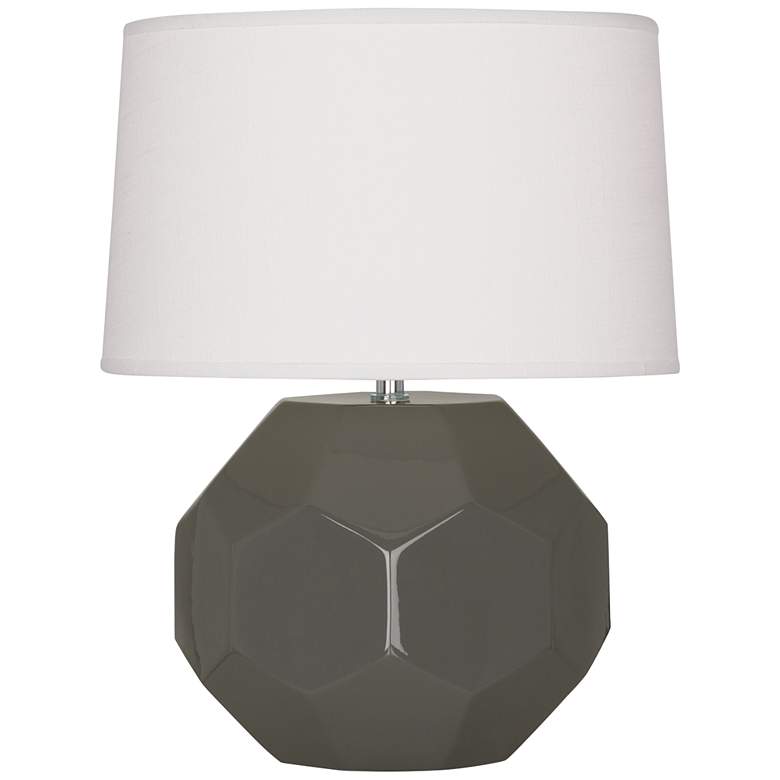 Image 1 Robert Abbey Franklin Ash Glazed Ceramic Accent Table Lamp