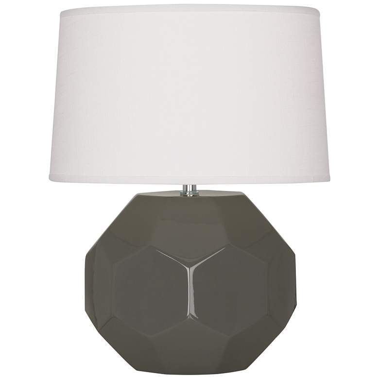 Image 2 Robert Abbey Franklin Ash Glazed Ceramic Accent Table Lamp