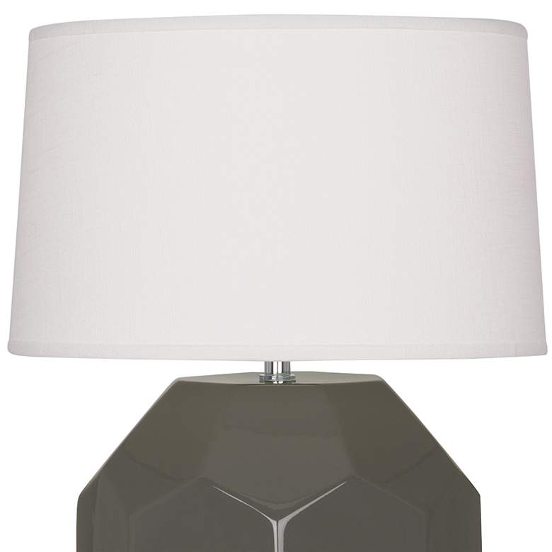 Image 3 Robert Abbey Franklin Ash Glazed Ceramic Accent Table Lamp more views