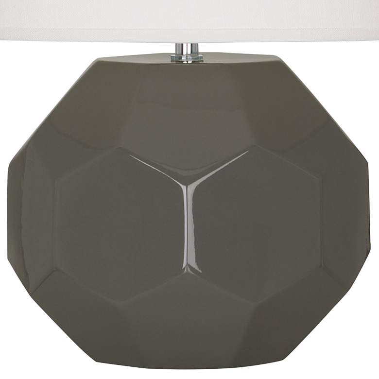 Image 4 Robert Abbey Franklin Ash Glazed Ceramic Accent Table Lamp more views