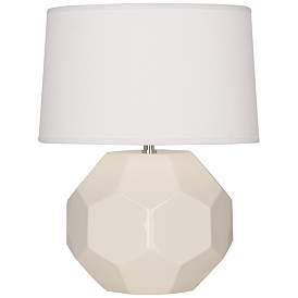 Image2 of Robert Abbey Franklin Bone Glazed Ceramic Accent Table Lamp