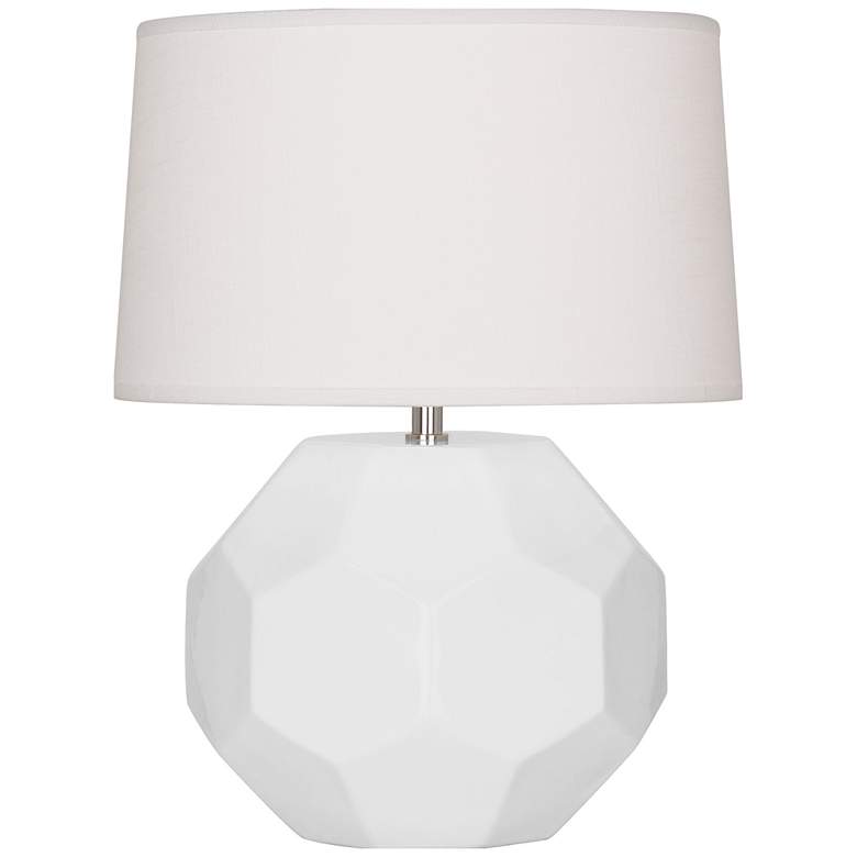 Image 1 Robert Abbey, Franklin, Daisy Glazed Ceramic, Accent Lamp