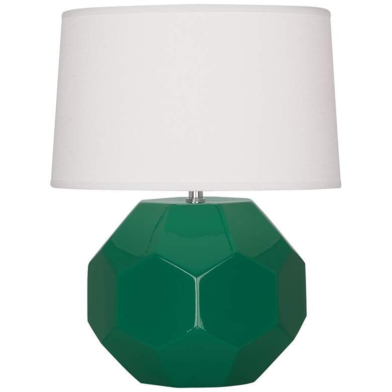 Image 1 Robert Abbey Franklin Green Glazed Ceramic Accent Table Lamp