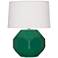 Robert Abbey Franklin Green Glazed Ceramic Accent Table Lamp