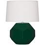 Robert Abbey, Franklin, Jungle Glazed Ceramic, Table Lamp