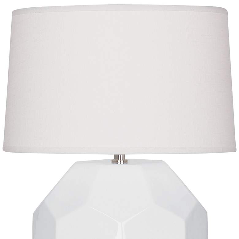 Image 3 Robert Abbey Franklin Lily Glazed Ceramic Accent Table Lamp more views