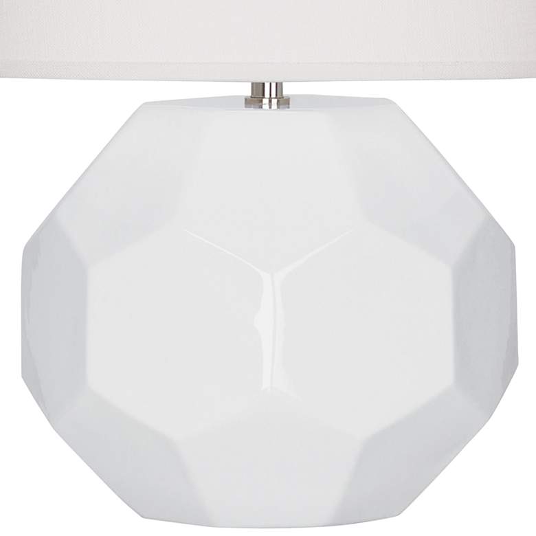 Image 4 Robert Abbey Franklin Lily Glazed Ceramic Accent Table Lamp more views