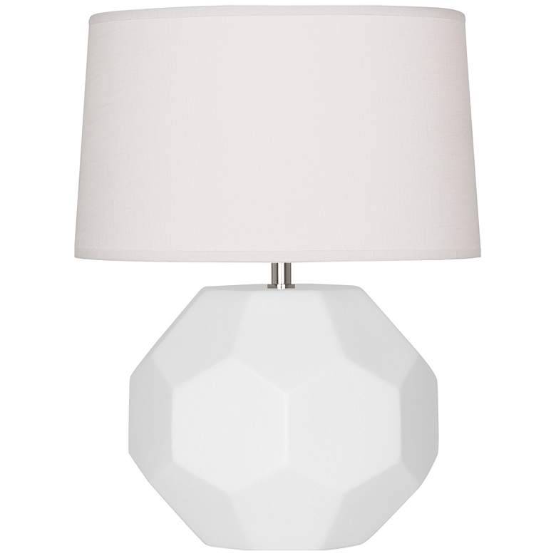 Image 1 Robert Abbey, Franklin, Matte Daisy Glazed Ceramic, Accent Lamp