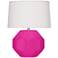 Robert Abbey, Franklin, Razzle Rose Glazed Ceramic, Accent Lamp