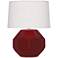 Robert Abbey, Franklin, Sangria Glazed Ceramic, Accent Lamp