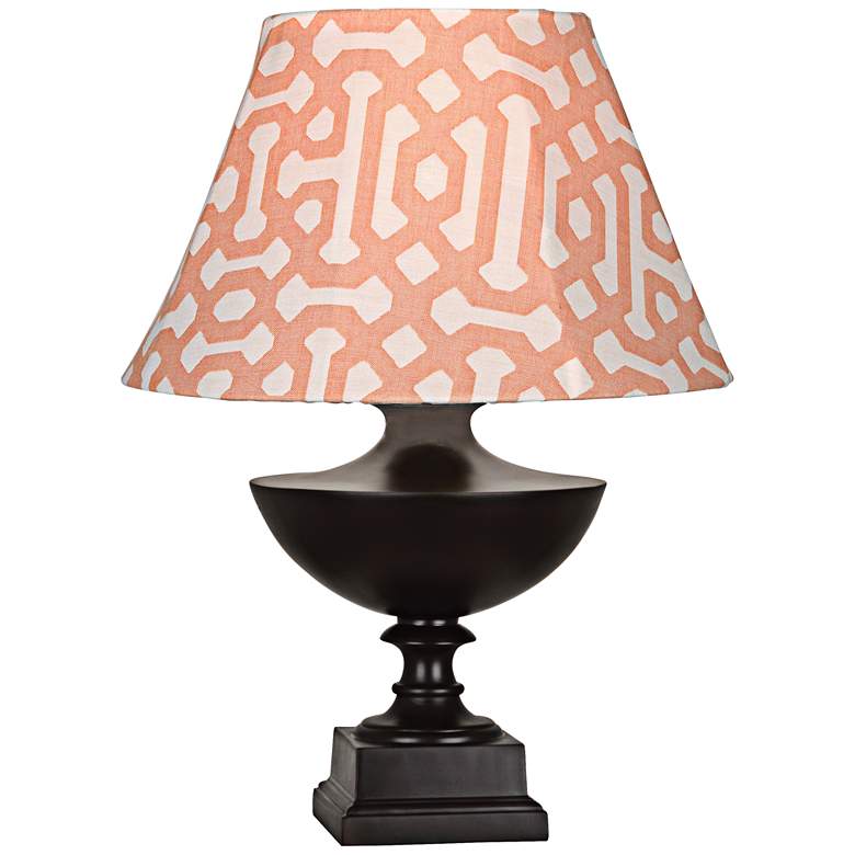 Image 1 Robert Abbey Freya Orange Shade Java Outdoor Table Lamp