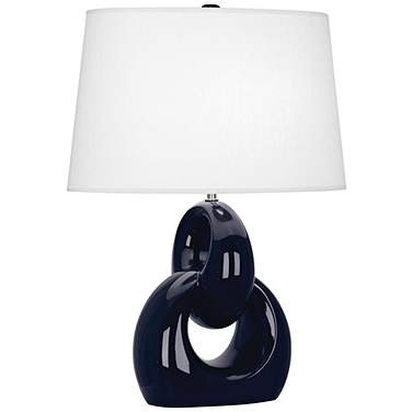 Robert Abbey Fusion 27" High Midnight Blue Modern Ceramic Table Lamp