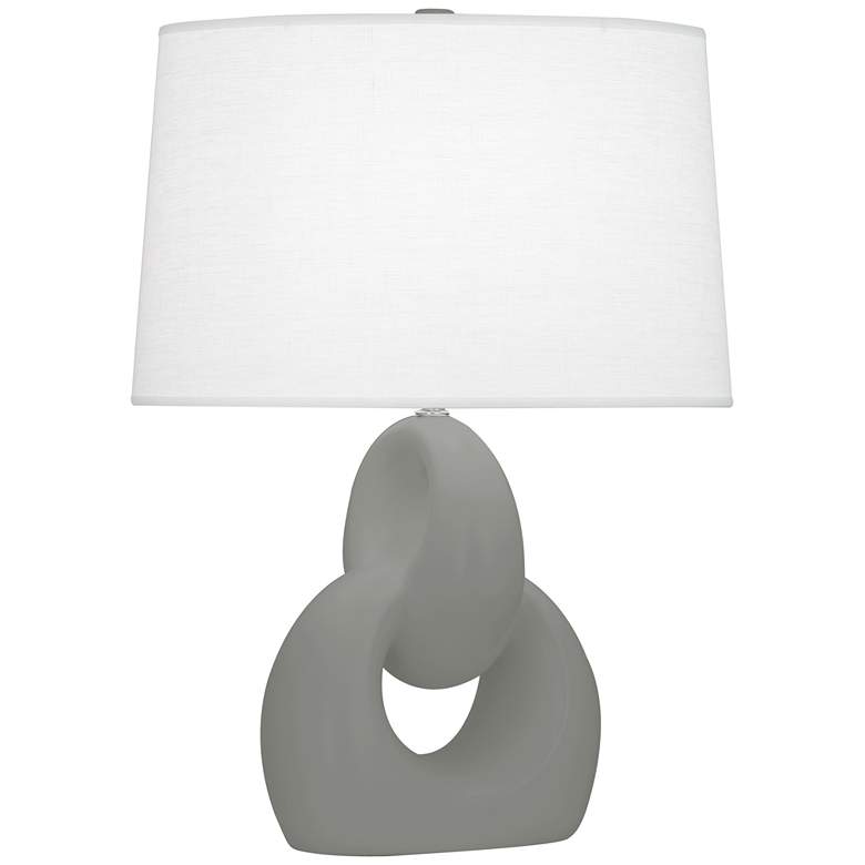 Image 1 Robert Abbey Fusion 27" High Matte Smoky Taupe Modern Table Lamp