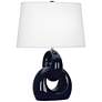 1_Robert Abbey Fusion 27" High Midnight Blue Modern Ceramic Table Lamp