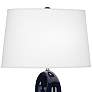 3_Robert Abbey Fusion 27" High Midnight Blue Modern Ceramic Table Lamp more views