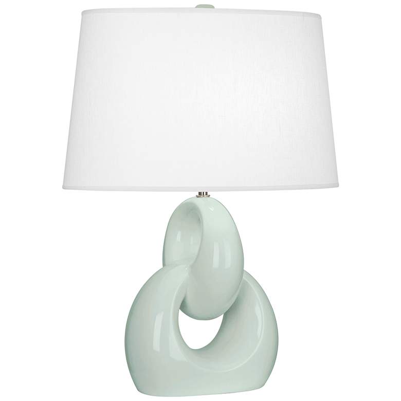 Image 1 Robert Abbey Fusion 27" High Modern Celadon Green Ceramic Table Lamp