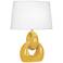 Robert Abbey Fusion 27" High Sunset Yellow Ceramic Table Lamp