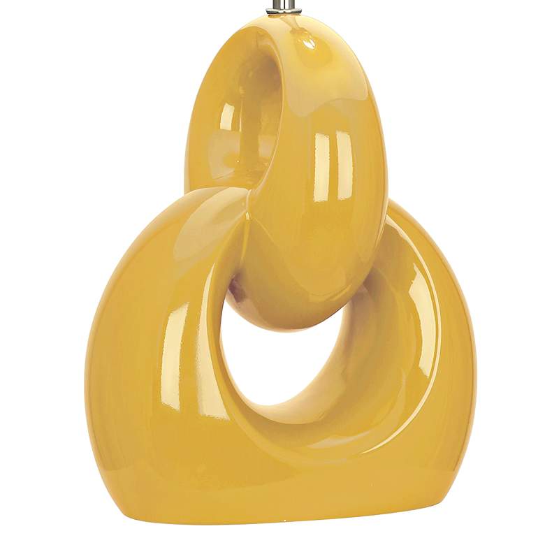 Image 2 Robert Abbey Fusion 27" High Sunset Yellow Ceramic Table Lamp more views