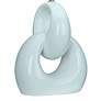 2_Robert Abbey Fusion 27" Modern Baby Blue Ceramic Table Lamp more views