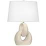 1_Robert Abbey Fusion 27" Modern Bone Ceramic Table Lamp