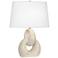 Robert Abbey Fusion 27" Modern Bone Ceramic Table Lamp