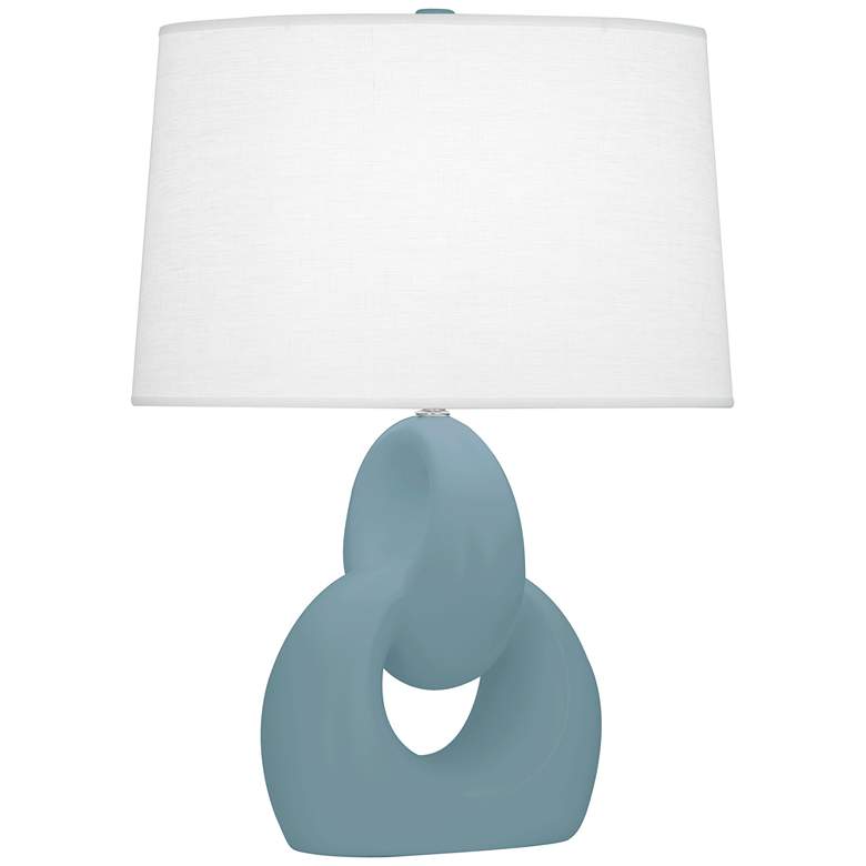Image 1 Robert Abbey Fusion 27" Modern Matte Blue Table Lamp