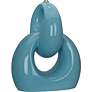 2_Robert Abbey Fusion 27" Modern Steel Blue Ceramic Table Lamp more views