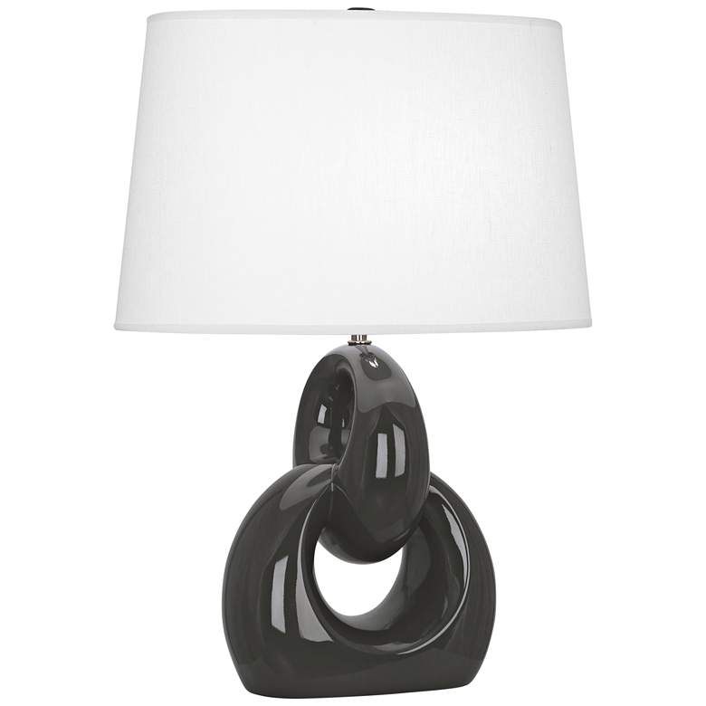 Image 1 Robert Abbey Fusion Ash Ceramic Table Lamp