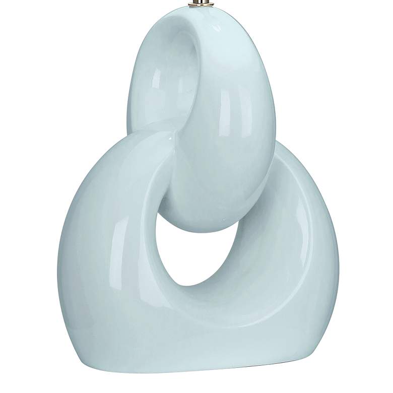 Image 2 Robert Abbey Fusion Baby Blue Ceramic Table Lamp more views