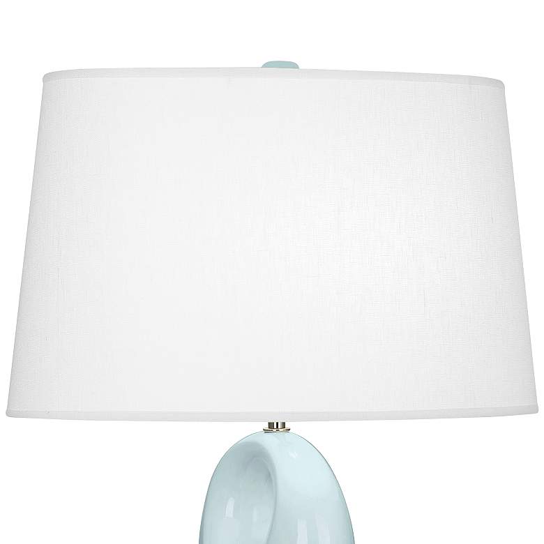 Image 3 Robert Abbey Fusion Baby Blue Ceramic Table Lamp more views